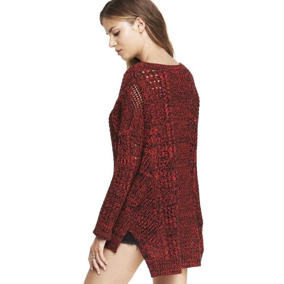 ✨ Express Marled Open Stitch Tunic Sweater✨ - Picture 2 of 8